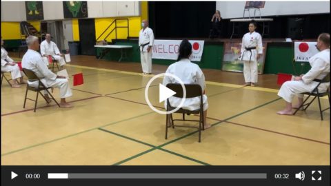 Natsumi competes doing Tekki Shodan